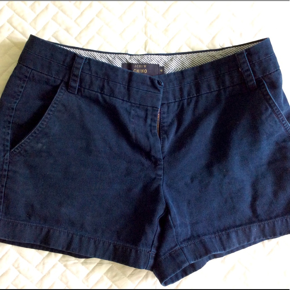 Navy J Crew Chino Short - Picture 1 of 5